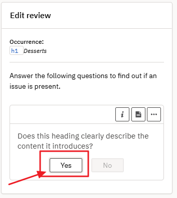 Does this heading clearly describe the content it introduces?